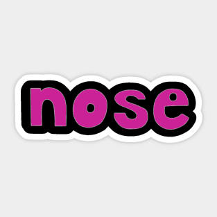 This is the word NOSE Sticker